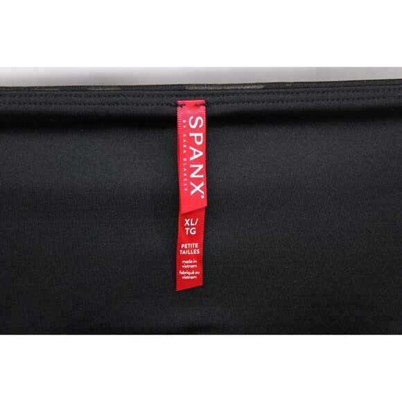 Spanx Women's Plus Faux Leather Black Camo Leggings Sz XL - Picture 4 of 9